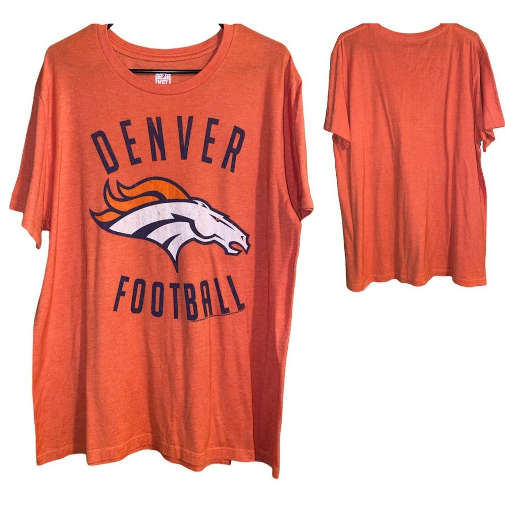 NFL TEAM APPAREL Mens Denver Broncos T-Shirt L